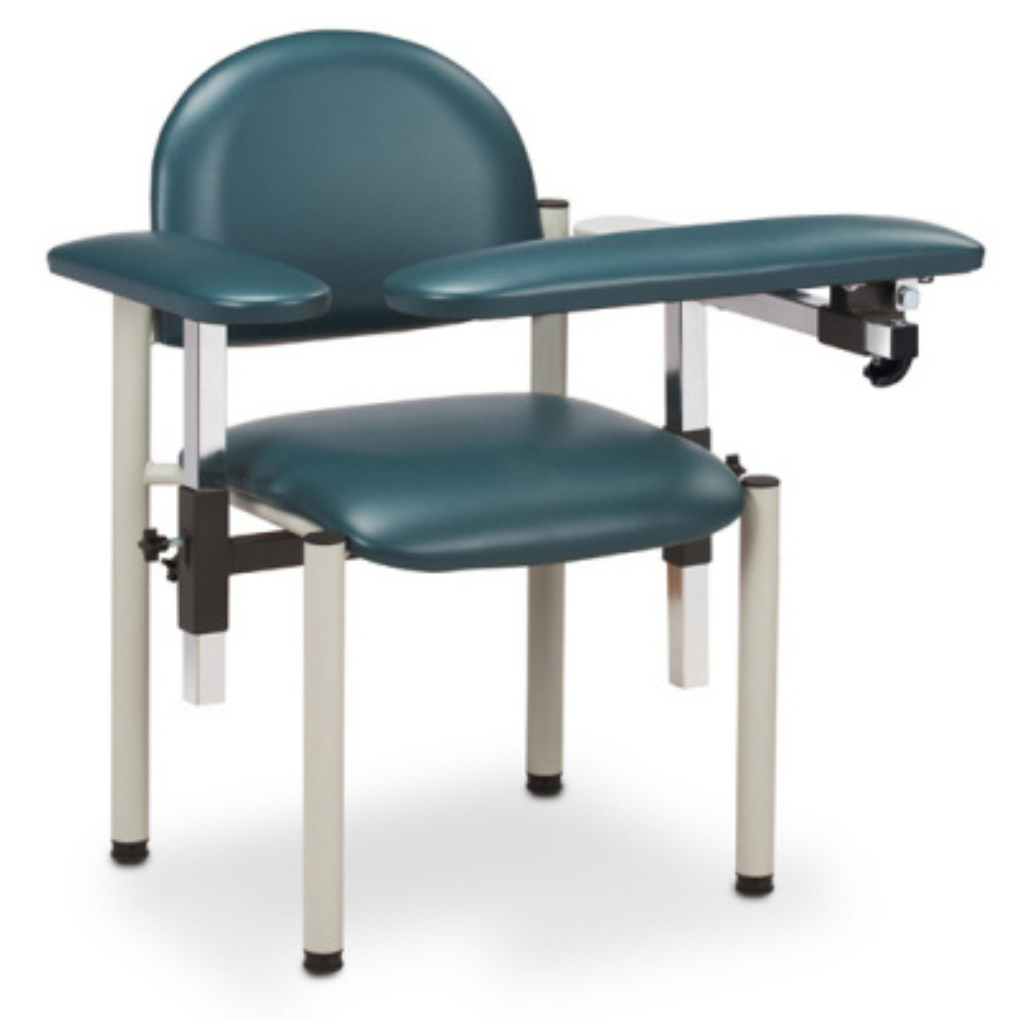 Padded, Blood Drawing Chair with Padded Arms