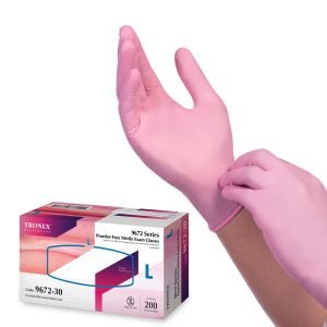 Professional Med Spa Nitrile Gloves Pink