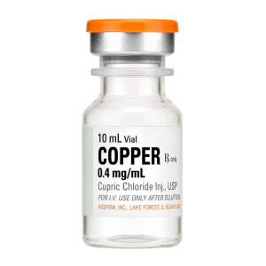 Copper (Cupric Chloride) Injection, USP 0.4 mg/mL, 10 mL Single-Dose Vial  (00409-4092-01)