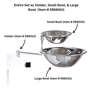 Small Stainless Steel Mixing Bowl for Equipro Trolleys (596002)