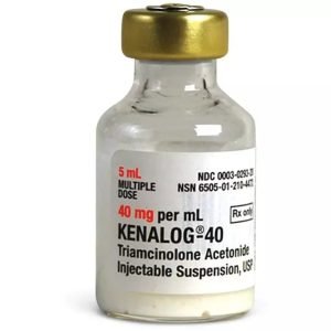 Kenalog 40 5mL Triamcinolone Acetonide 40 mg / mL Injection Multiple Dose Vial