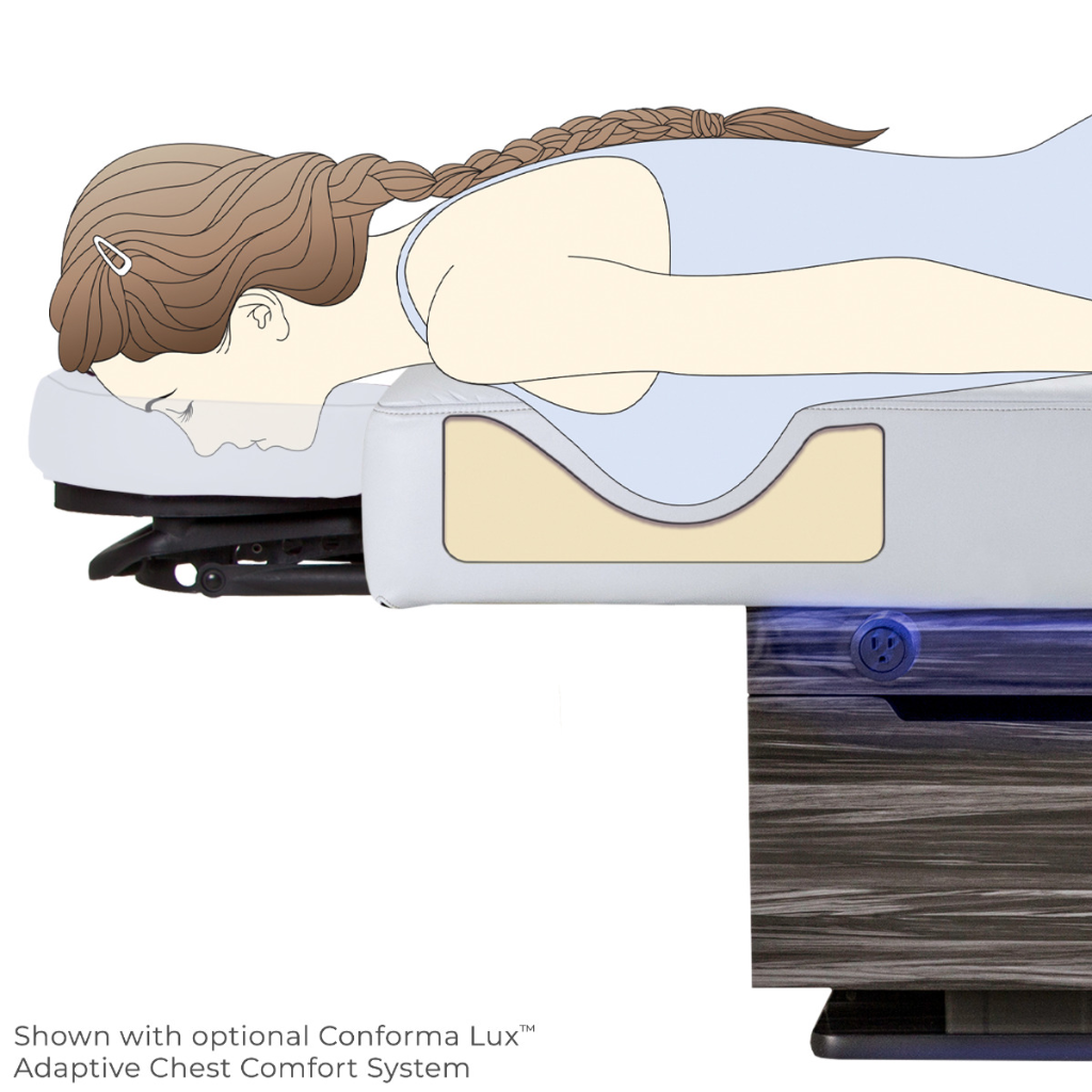 LEC Insignia 2.0 Ellipse Multi-Purpose Treatment Table with Replaceable Mattress - Image 7