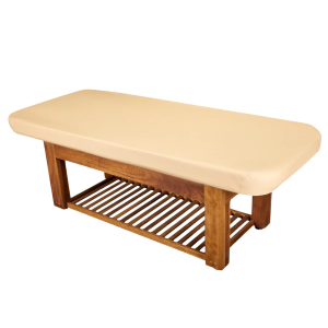 LEC Napa La Mer Spa and Salon Table with Teak Base