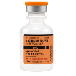 Magnesium Sulfate Injection, USP 500mg/mL, 10 mL Single-Dose Vial (63323-0064-11)