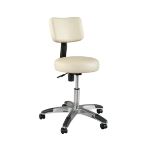 Silhouet-Tone Stool Deluxe Round Air-Lift With Backrest (413359)