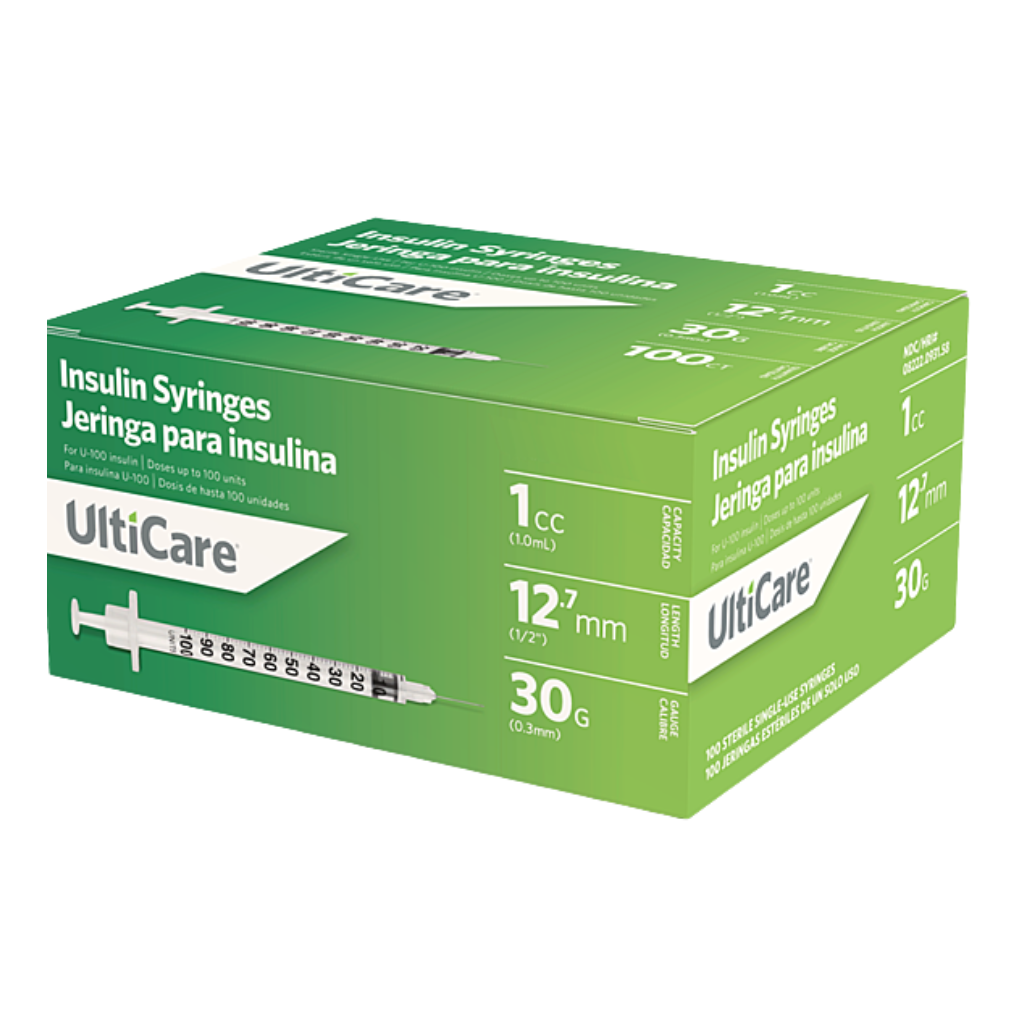 Ulticare 1ml Standard Insulin Syringe w/ Low Dead Space Needle - Image 4